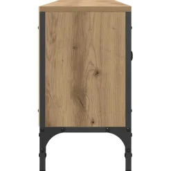 vidaXL Tv-meubel met lade 200x25x44 cm bewerkt hout artisanaal eiken