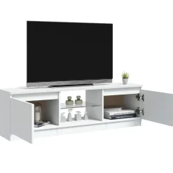 vidaXL Tv-meubel met LED-verlichting 120x30x36 cm wit