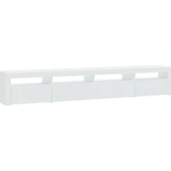 vidaXL Tv-meubel met LED-verlichting 240x35x40 cm wit