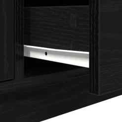 vidaXL Tv-meubel met LED-verlichting 100x41x50 cm zwart eikenkleurig