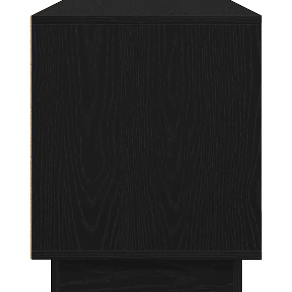 vidaXL Tv-meubel met LED-verlichting 100x41x50 cm zwart eikenkleurig