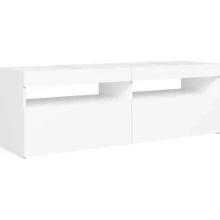 vidaXL Tv-meubel met LED-verlichting 120x35x40 cm wit