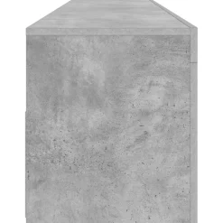 vidaXL Tv-meubel met LED-verlichting 120x35x40 cm betongrijs