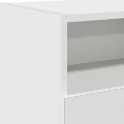 vidaXL Tv-meubel met LED-verlichting 120x30x50 cm wit