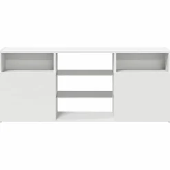 vidaXL Tv-meubel met LED-verlichting 120x30x50 cm wit