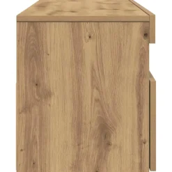 vidaXL Tv-meubel met LED 120x35x40 cm bewerkt hout artisanaal eiken
