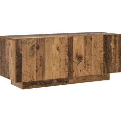 vidaXL Tv-meubel met LED 200x35x40 cm bewerkt hout oud hout
