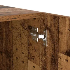 vidaXL Tv-meubel met LED 200x35x40 cm bewerkt hout oud hout