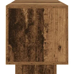 vidaXL Tv-meubel met LED 160x35x40 cm bewerkt hout oud hout