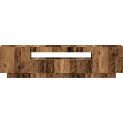 vidaXL Tv-meubel met LED 160x35x40 cm bewerkt hout oud hout