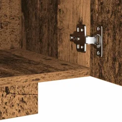 vidaXL Tv-meubel met LED 160x35x40 cm bewerkt hout oud hout