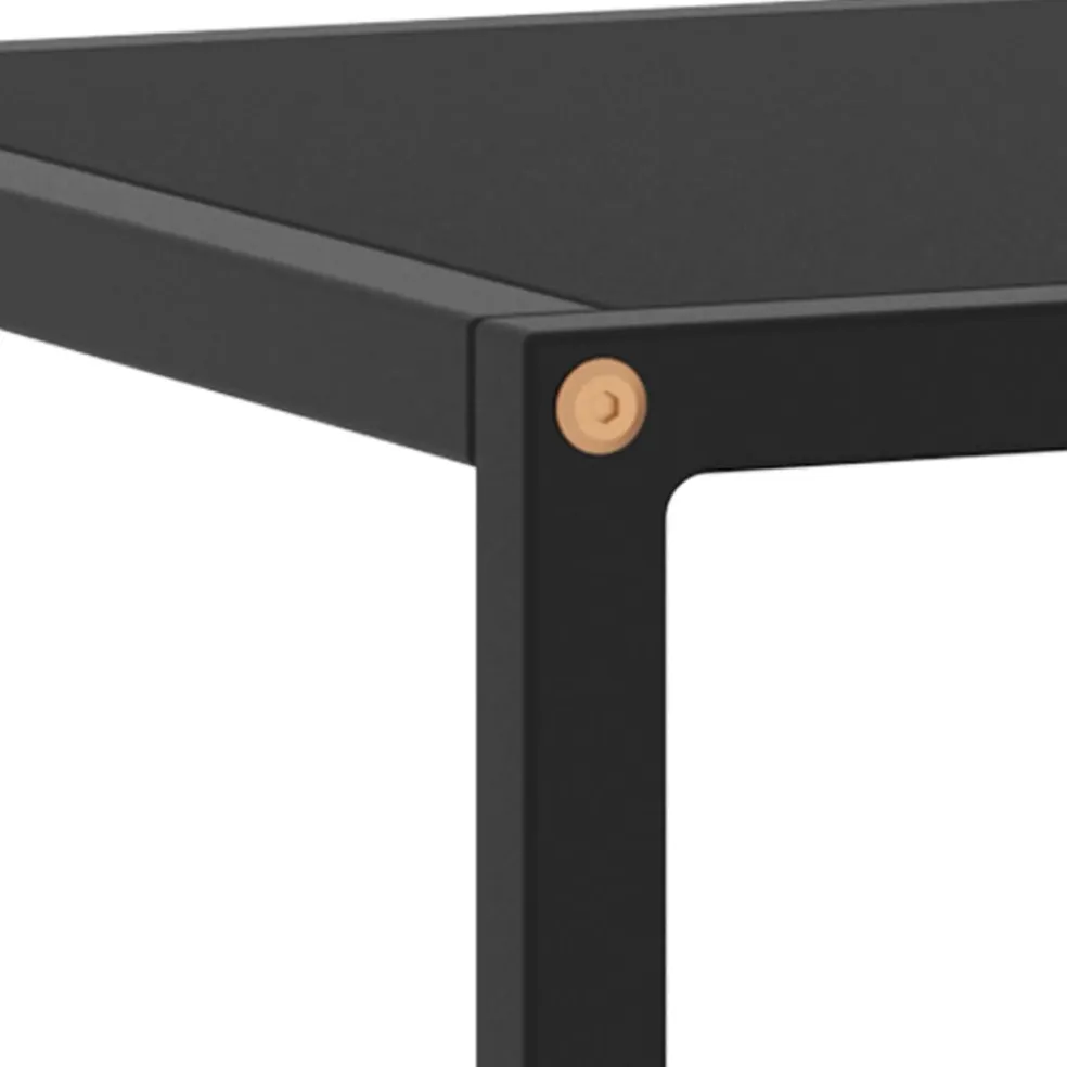 vidaXL Tv-meubel met zwart glas 100x40x40 cm zwart