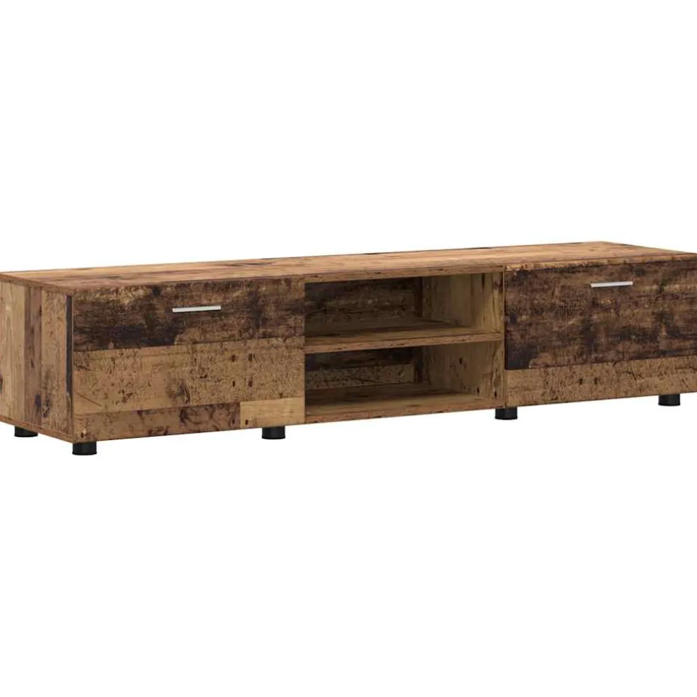 vidaXL Tv-meubelset FLORIN 3 st Oudhout Bewerkt hout