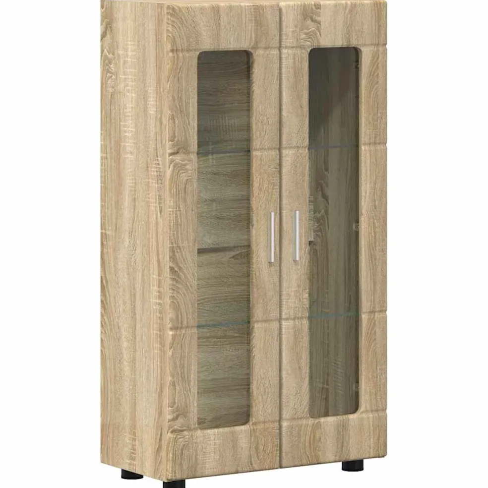 vidaXL Tv-meubelset FLORIN 3 st Sonoma Eiken Bewerkt hout