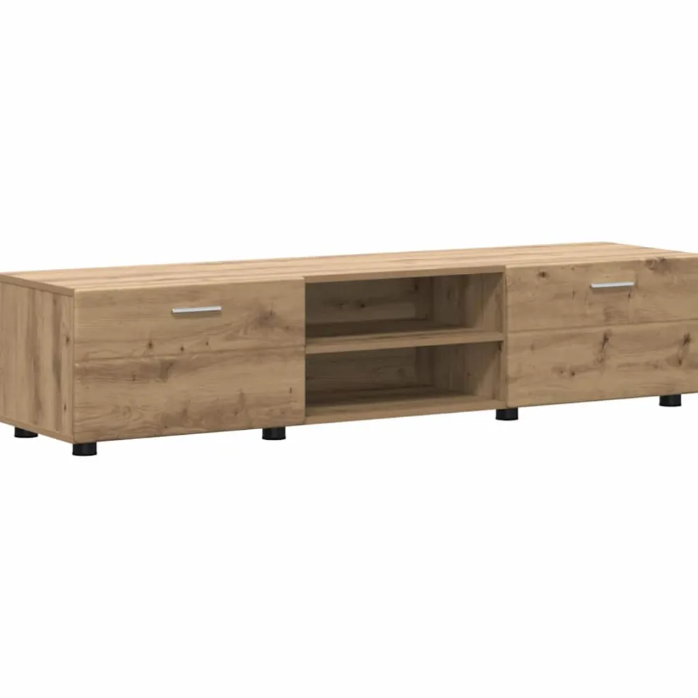 vidaXL Tv-meubelset FLORIN 3 st Artisan Eiken Bewerkt hout