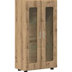 vidaXL Tv-meubelset FLORIN 3 st Artisan Eiken Bewerkt hout