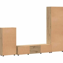 vidaXL Tv-meubelset FLORIN 3 st Artisan Eiken Bewerkt hout