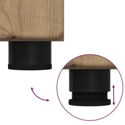 vidaXL Tv-meubelset FLORIN 3 st Artisan Eiken Bewerkt hout