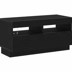 vidaXL Tv-meubelset 3 st Zwart Bewerkt hout