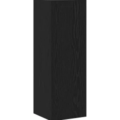 vidaXL Tv-meubelset 5 st Zwart Eiken Bewerkt hout