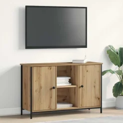 vidaXL Tv-meubelset 101 x 35 x 65 cm Artisan Eiken Bewerkt hout