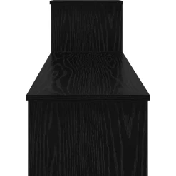 vidaXL Tv-meubelset 180,5 x 30 x 43 cm Zwart Eiken Bewerkt hout