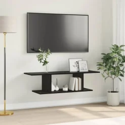 vidaXL Tv-meubelset 103 x 30 x 26,5 cm Zwart Bewerkt hout