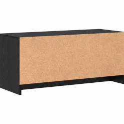 vidaXL Tv-meubelset 90 x 35 x 40 cm Zwart Eiken Bewerkt hout