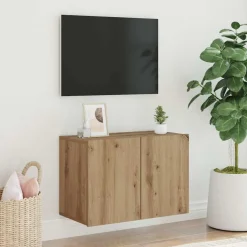 vidaXL Tv-meubel wandgemonteerd 60x30x41 cm artisanaal eikenkleurig