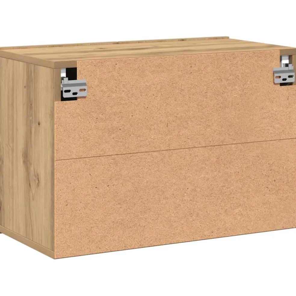 vidaXL Tv-meubel wandgemonteerd 60x30x41 cm artisanaal eikenkleurig