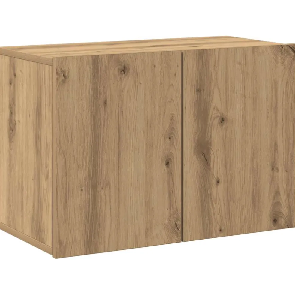 vidaXL Tv-meubel wandgemonteerd 60x30x41 cm artisanaal eikenkleurig