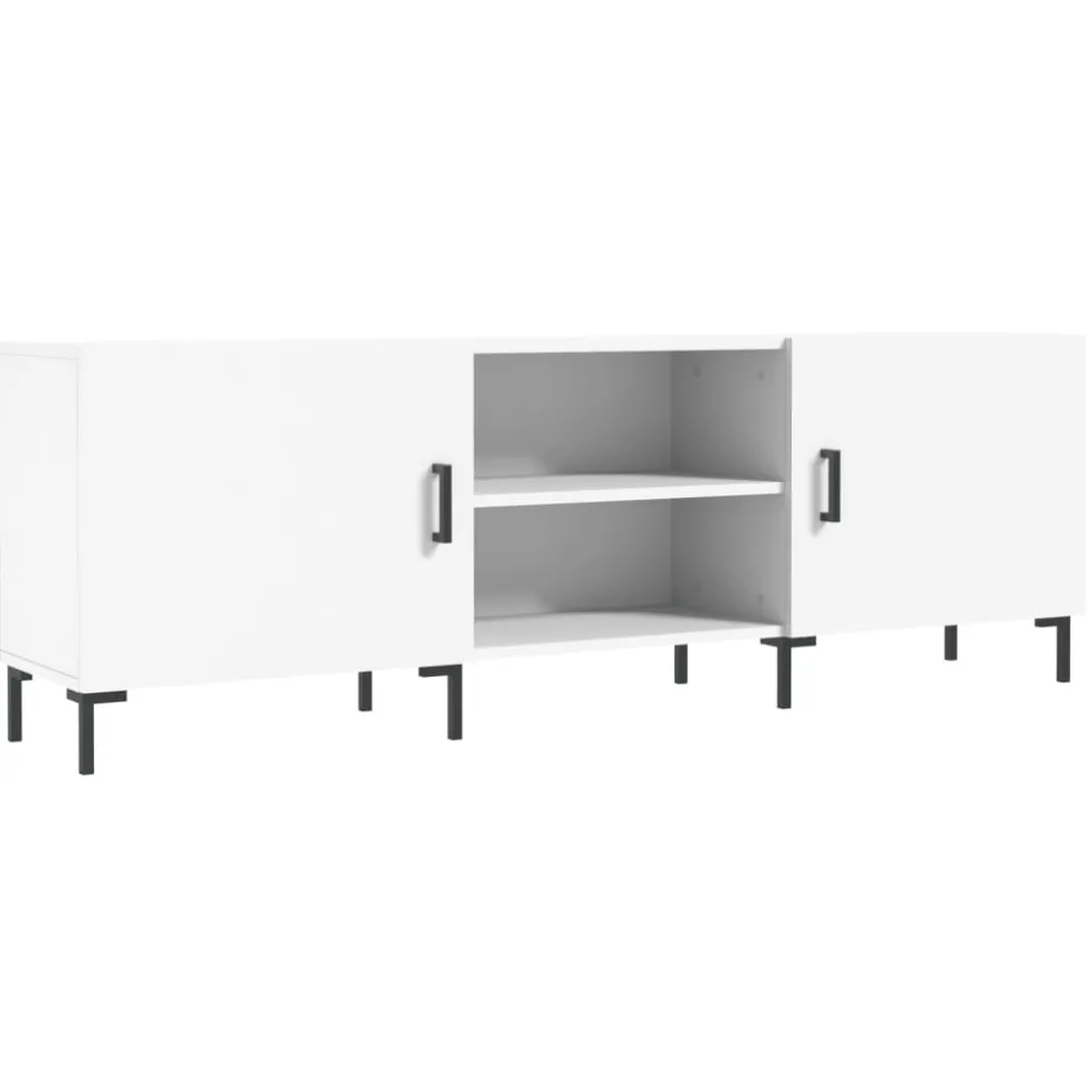vidaXL Tv-meubel 150x30x50 cm bewerkt hout wit