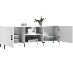 vidaXL Tv-meubel 150x30x50 cm bewerkt hout wit