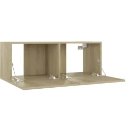 vidaXL Tv-meubel 80x30x30 cm bewerkt hout sonoma eikenkleurig
