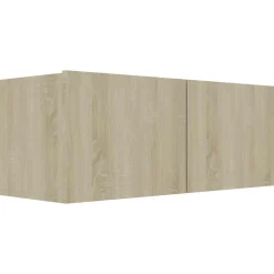 vidaXL Tv-meubel 80x30x30 cm bewerkt hout sonoma eikenkleurig