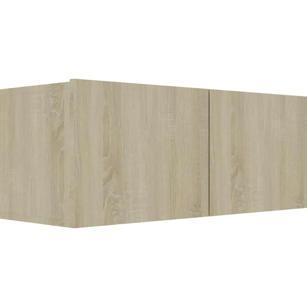 vidaXL Tv-meubel 80x30x30 cm bewerkt hout sonoma eikenkleurig