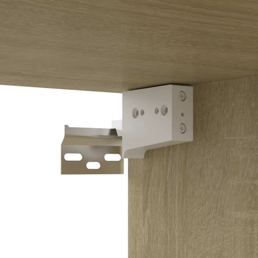 vidaXL Tv-meubel 80x30x30 cm bewerkt hout sonoma eikenkleurig
