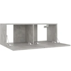 vidaXL Tv-meubel 80x30x30 cm bewerkt hout betongrijs