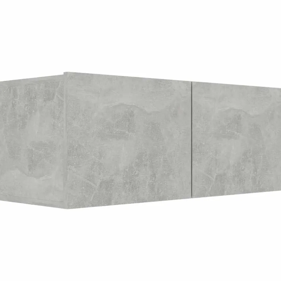 vidaXL Tv-meubel 80x30x30 cm bewerkt hout betongrijs
