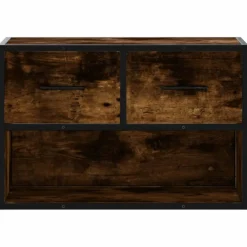 vidaXL Tv-meubel 100x35x40 cm bewerkt hout betongrijs