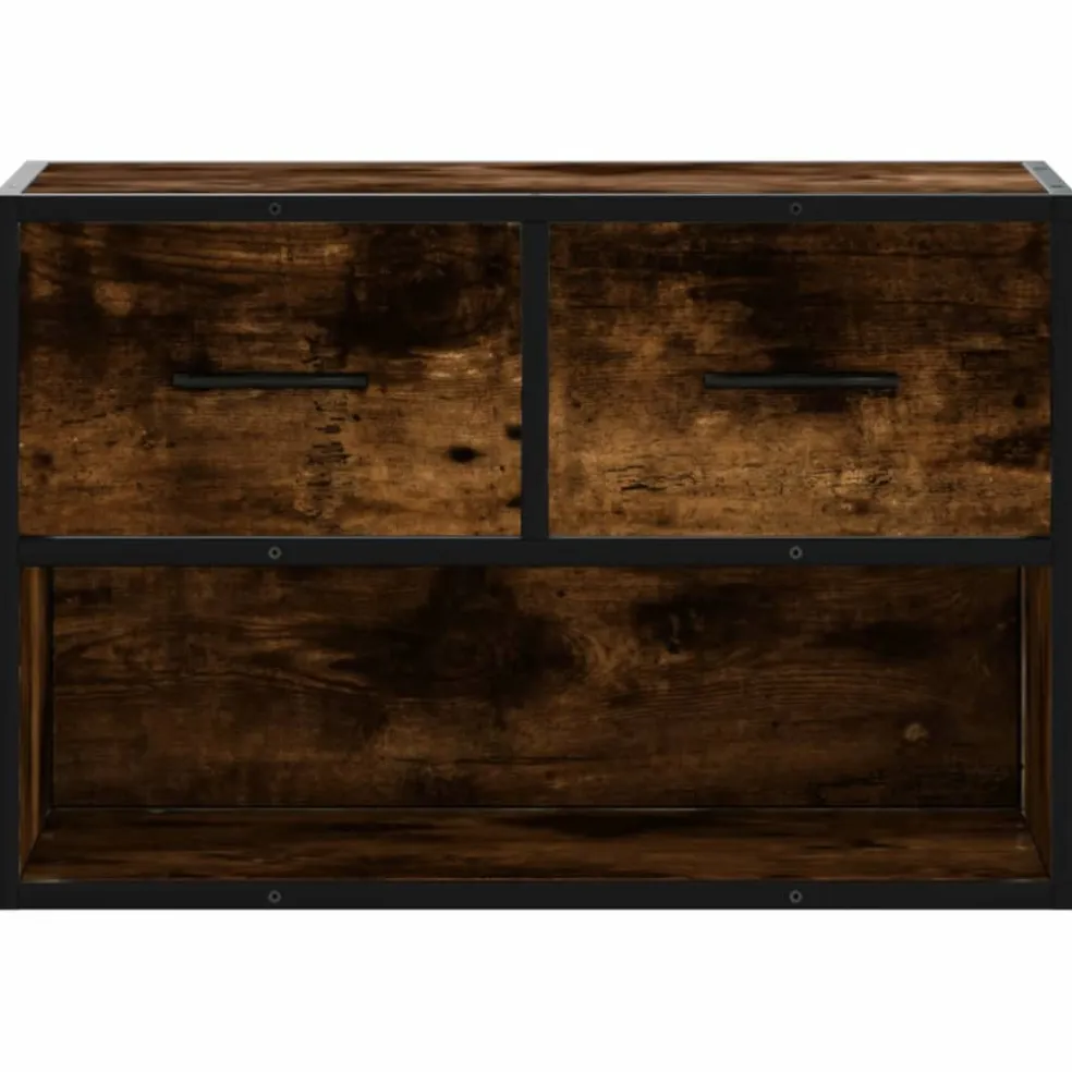 vidaXL Tv-meubel 100x35x40 cm bewerkt hout betongrijs