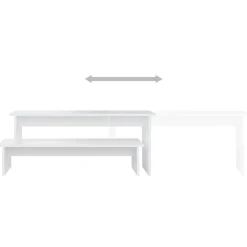 vidaXL Tv-meubel 180x30x43 cm bewerkt hout wit