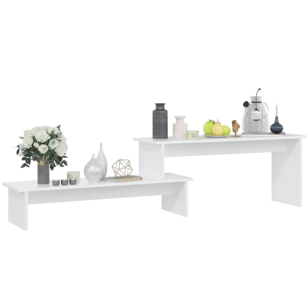 vidaXL Tv-meubel 180x30x43 cm bewerkt hout wit