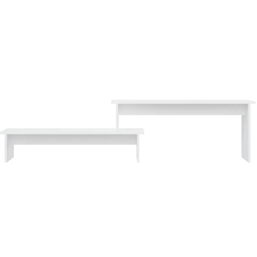 vidaXL Tv-meubel 180x30x43 cm bewerkt hout wit