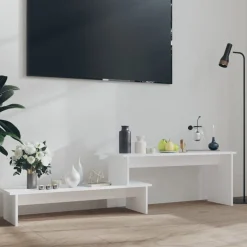 vidaXL Tv-meubel 180x30x43 cm bewerkt hout wit