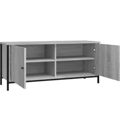 vidaXL Tv-meubel 102x35x45 cm bewerkt hout grijs sonoma eikenkleurig