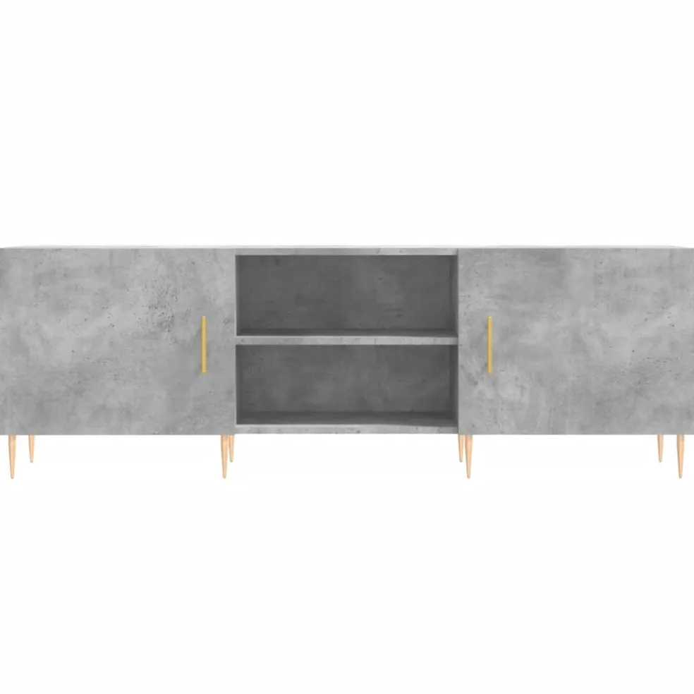 vidaXL Tv-meubel 150x30x50 cm bewerkt hout betongrijs