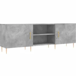 vidaXL Tv-meubel 150x30x50 cm bewerkt hout betongrijs
