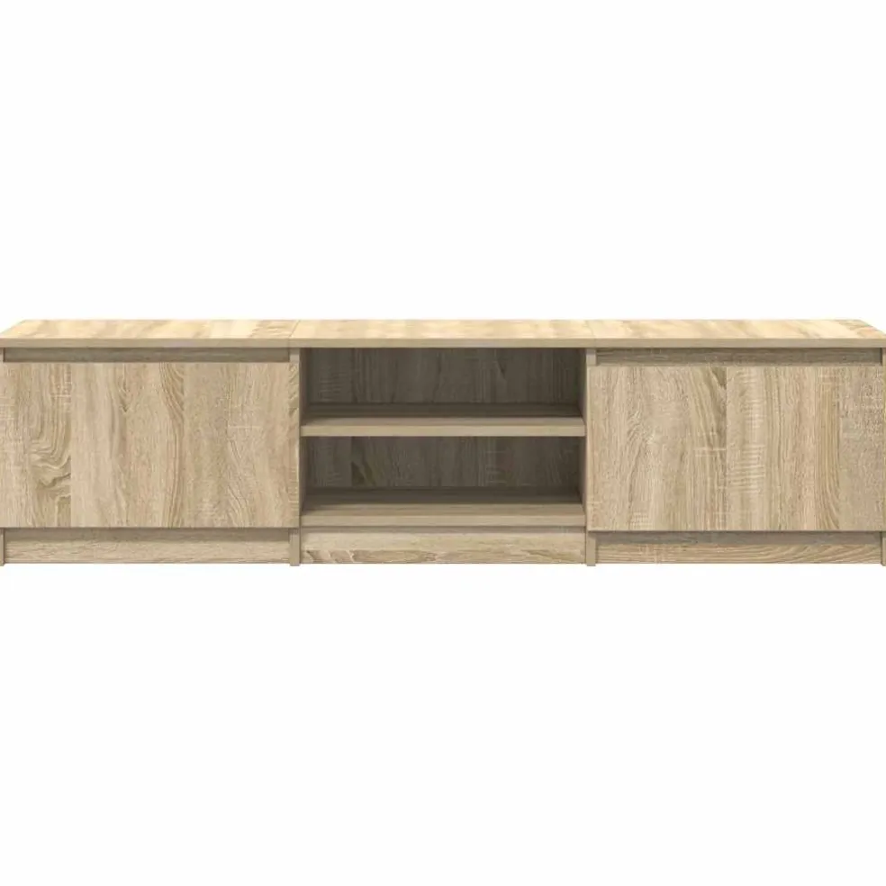 vidaXL Tv-meubel 140x40x35,5 cm bewerkt hout sonoma eikenkleurig