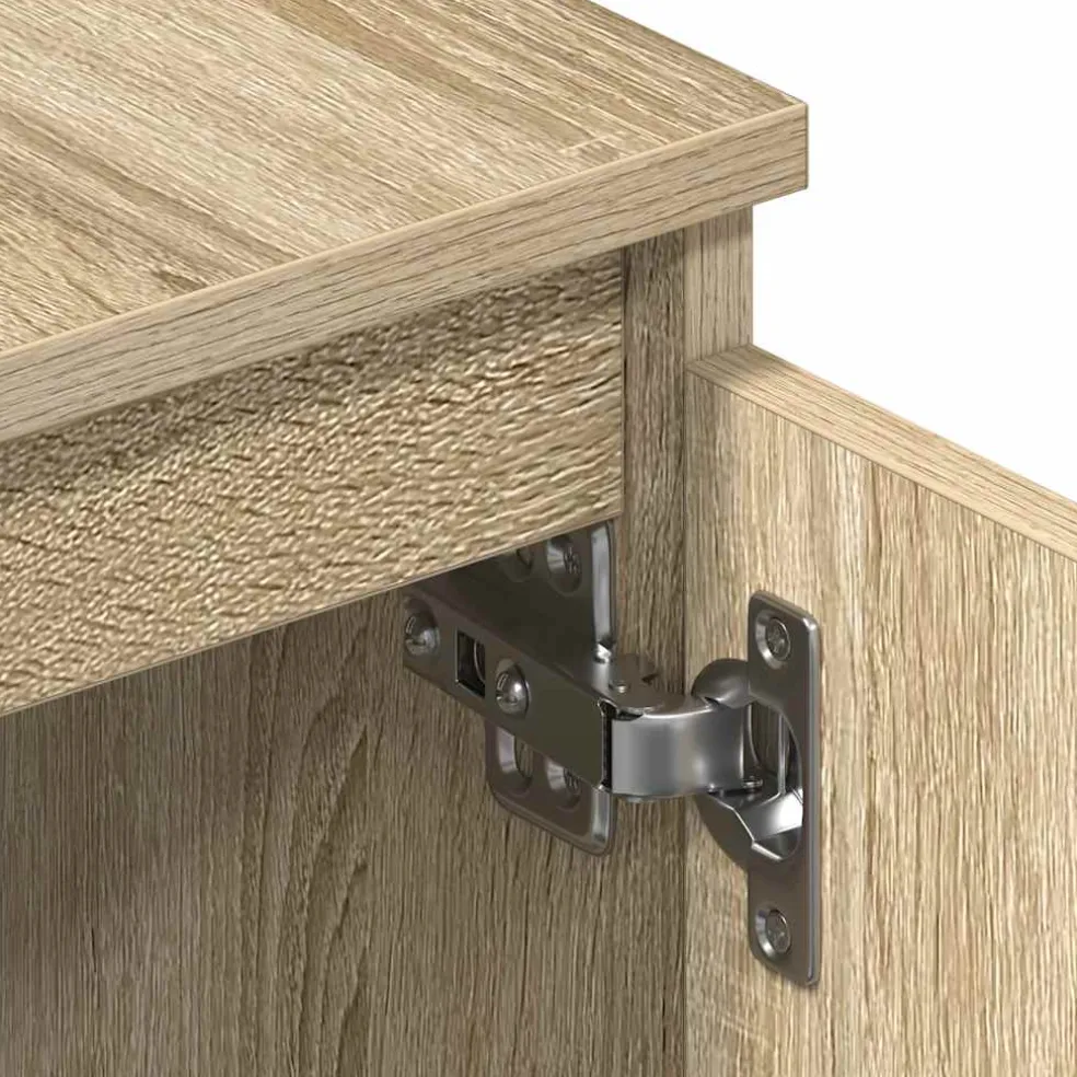 vidaXL Tv-meubel 140x40x35,5 cm bewerkt hout sonoma eikenkleurig